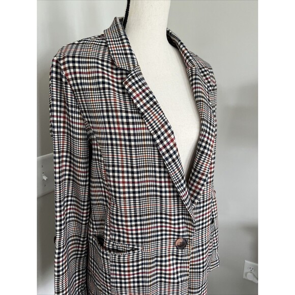 Be Cool Los Angeles Plaid Blazer Large - Picture 2 of 11